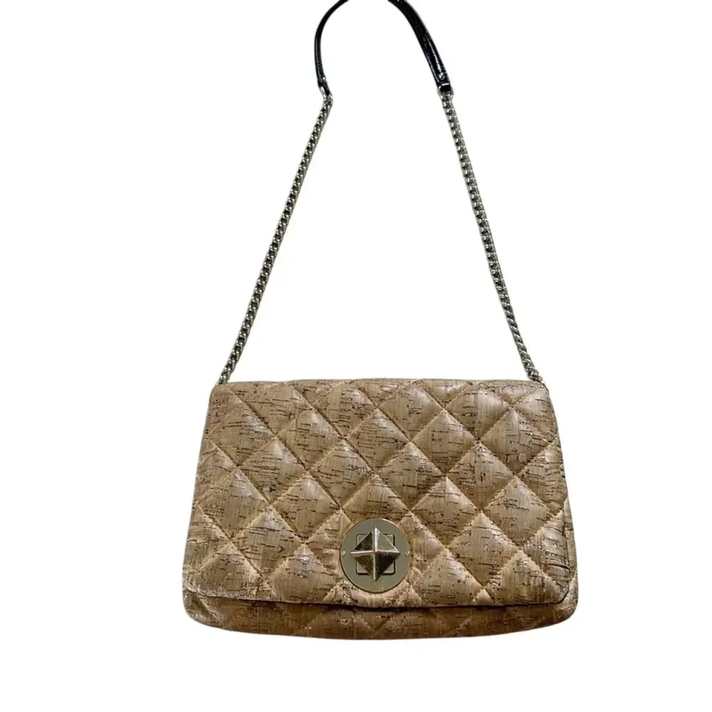 Kate Spade Quilted Cork Turn Lock Crossbody Bag
